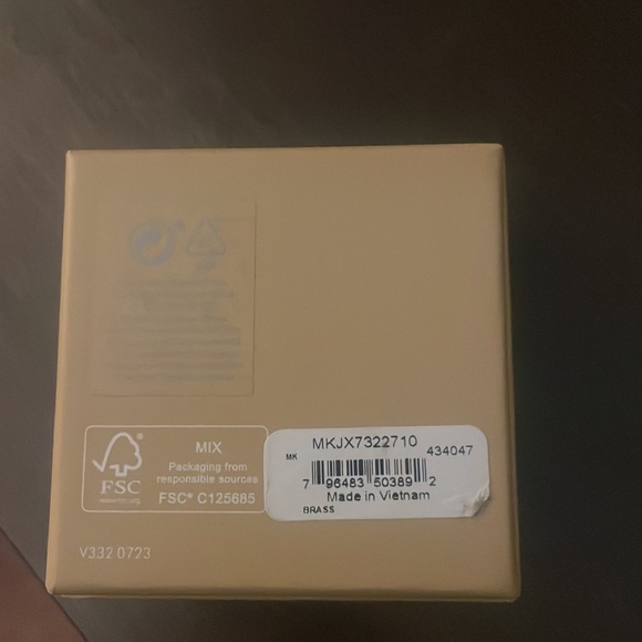 NWT Michael Kora earrings MK with round tiny Diamond studs never worn - Picture 2 of 4